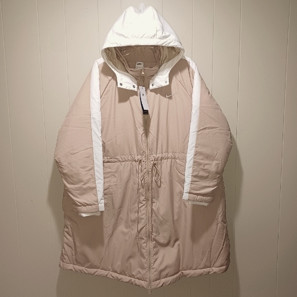 Nike Women's Sportswear Essential Trench Jacket Plus Size Coat - Picture 1 of 14